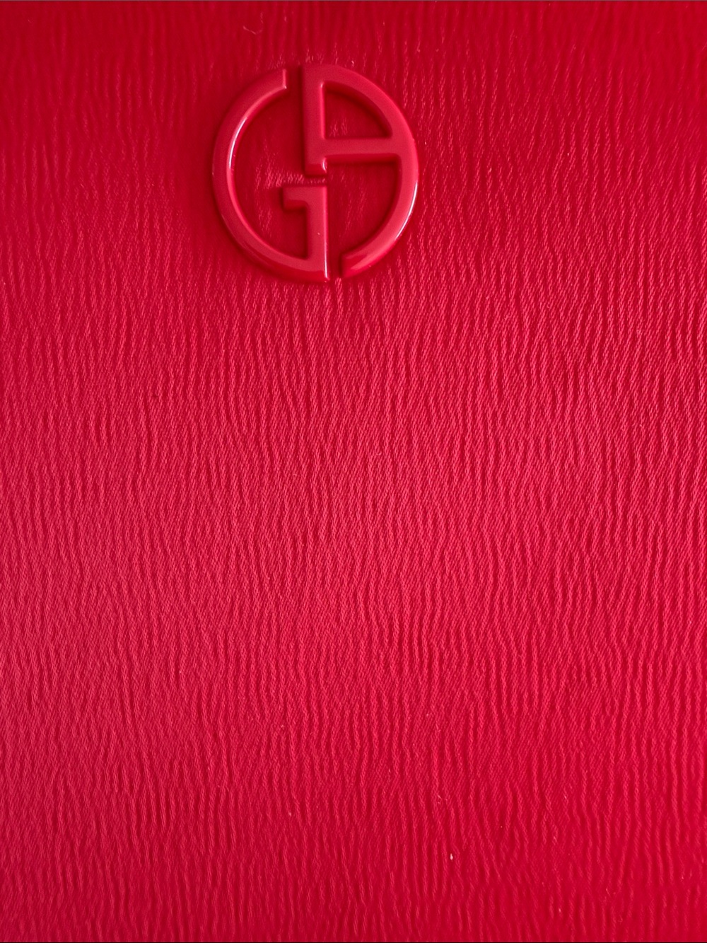 Bright Red Giorgio Armani makeup pouch - Picture 3 of 3